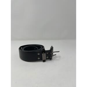 Mudd - Women's Black Leather XL Double Grommet Belt Goth Punk